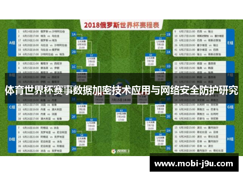 体育世界杯赛事数据加密技术应用与网络安全防护研究