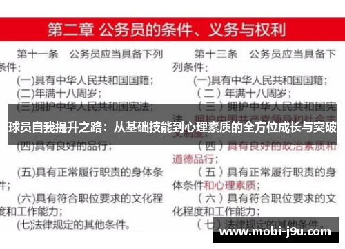 球员自我提升之路：从基础技能到心理素质的全方位成长与突破