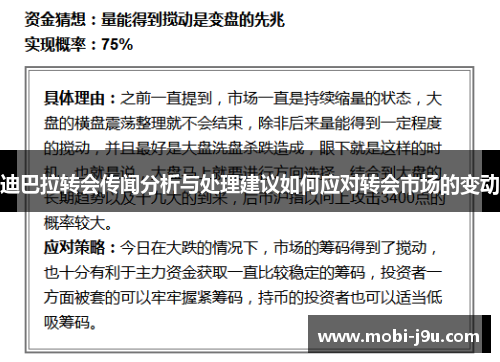 迪巴拉转会传闻分析与处理建议如何应对转会市场的变动 迪巴拉转会传闻分析与处理建议如何应对转会市场的变动